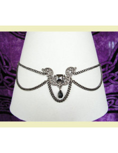 Tiara with crystal pearls