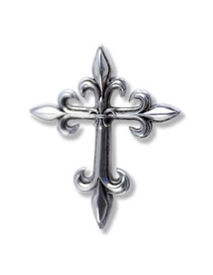 Fleur de Lys Cross Pendant