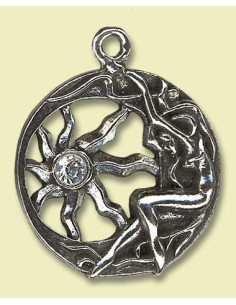Celtic Brigit's Sun Charm Pendant