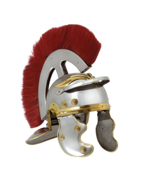 Roman Centurion helmet with frontal plume Roman Centurion helmet with frontal plume