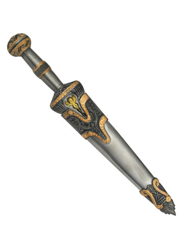 Aquiles dagger sheathed metal