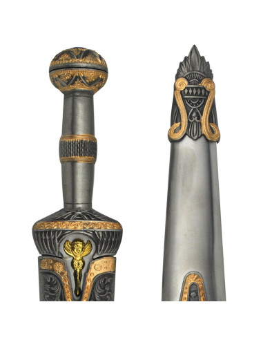 Aquiles dagger sheathed metal