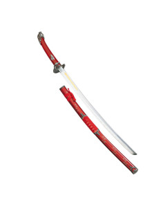 The translation of "Katana Serpiente Roja" from Spanish to English is "Red Snake Katana."