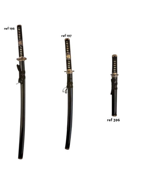 Wakizashi black scabbard