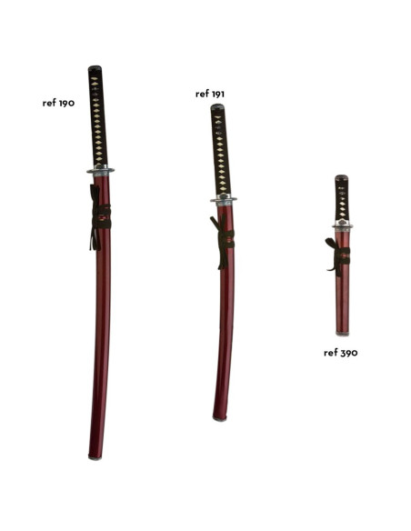 wakizashi red scabbard