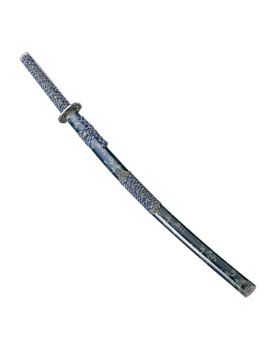 Blue-silver katana