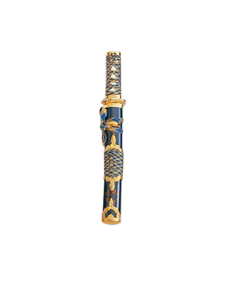 tanto blue-gold scabbard