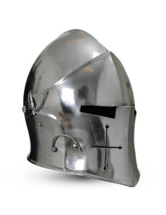 medieval Barbuta with visor
