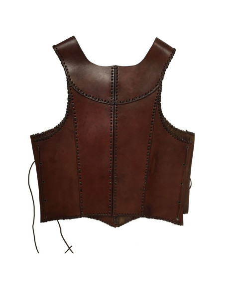 Medieval brown leather armor