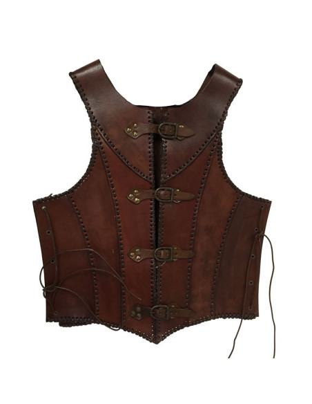 Medieval brown leather armor