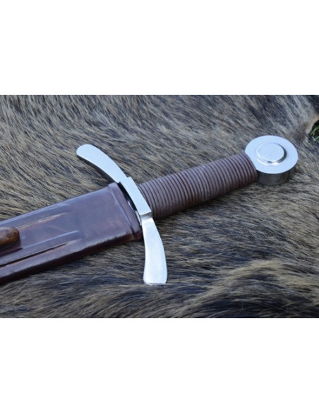 Crusader sword with scabbard, functional Crusader sword with scabbard, functional