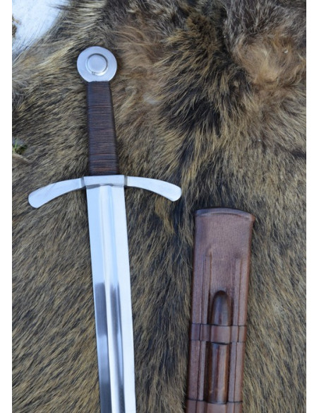 Crusader sword with scabbard, functional Crusader sword with scabbard, functional