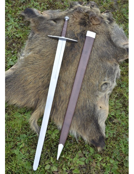 Long Medieval sword with scabbard, functional Long Medieval sword with scabbard, functional