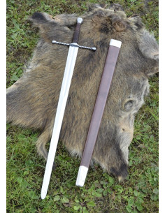 Bastard sword with scabbard, functional