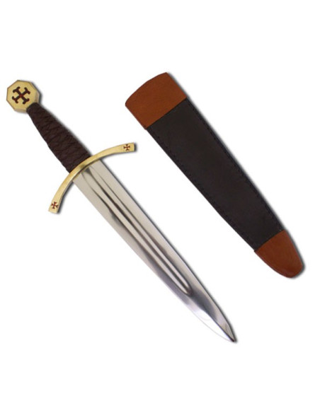 Templar dagger with scabbard