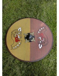 wooden viking shield