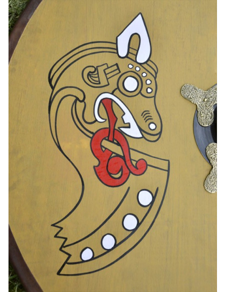 wooden viking shield