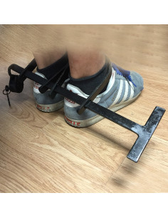 medieval handcuffs with padlock