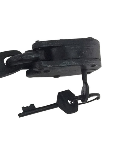 medieval handcuffs with padlock medieval handcuffs with padlock