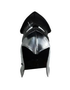 Medieval barbute with viewer 2