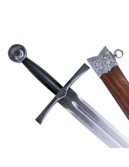 Medieval sword one hand with scabbard