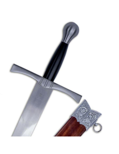 Medieval sword one hand with scabbard