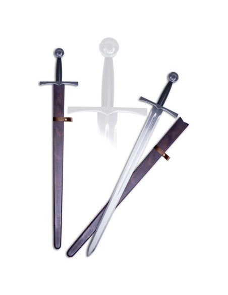 Medieval sword one hand with scabbard