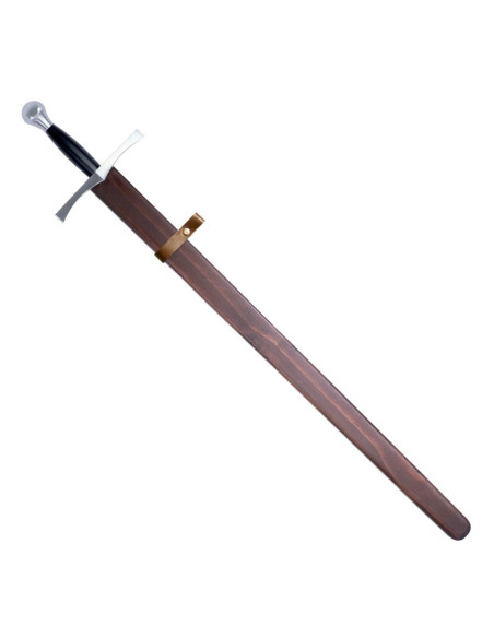 Functional medieval sword with scabbard