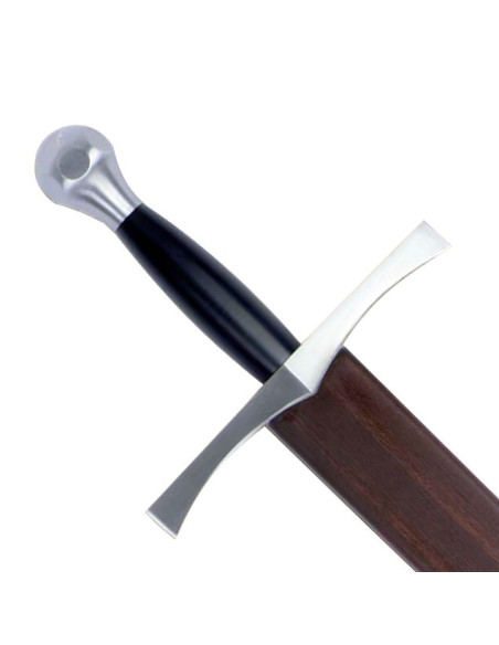Functional medieval sword with scabbard