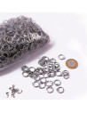 Bag of galvanized chainmail rings, 9 mm.