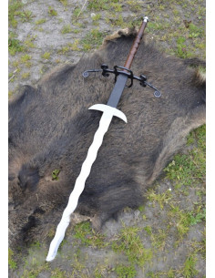 Sword 2 flaming hands, 147 cms.