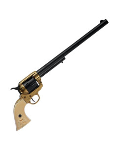 Brass-plated Peacemaker revolver, USA 1873