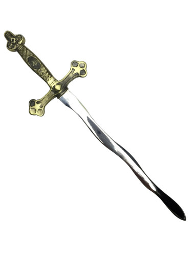 Flaming masonic letter opener