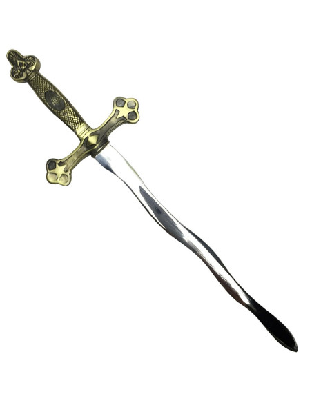 Flaming masonic letter opener