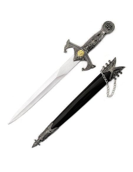 Templar dagger with scabbard