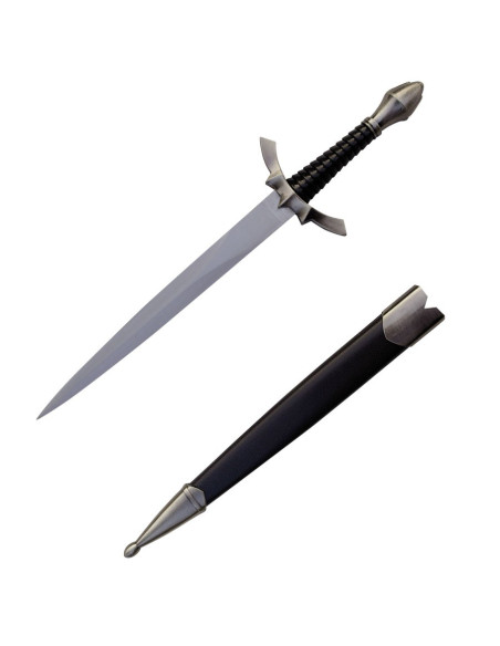 Medieval dagger with scabbard