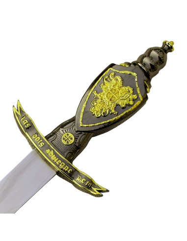 Medieval dagger with scabbard