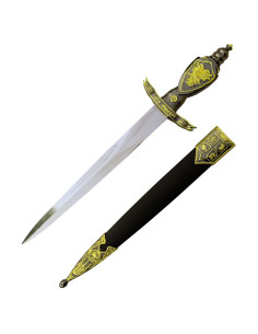 Medieval dagger with scabbard