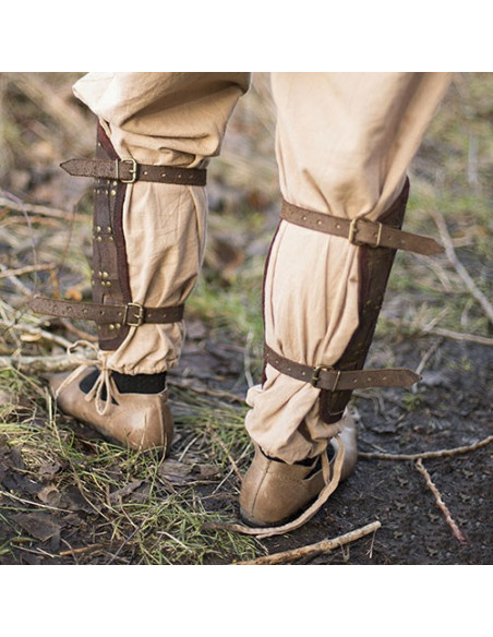 warrior brown greaves