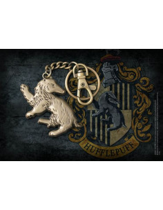 Hufflepuff Badger Keychain, Harry Potter