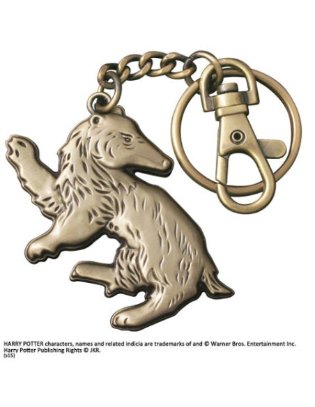 Hufflepuff Badger Keychain, Harry Potter