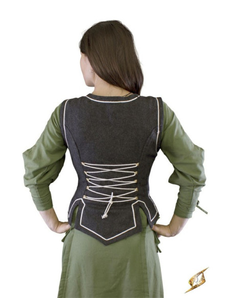 Medieval vest woman laces
