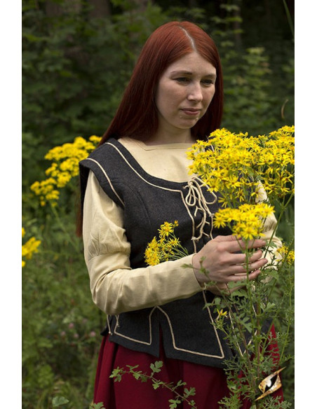 Medieval vest woman laces