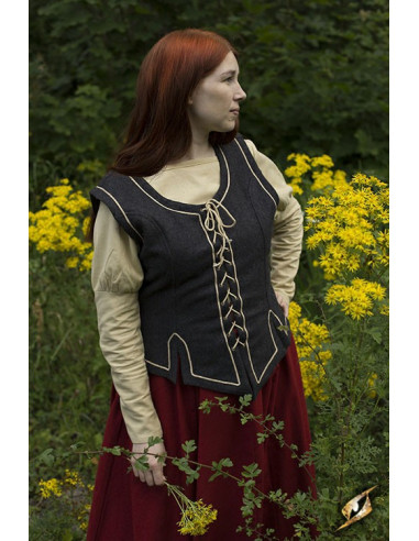 Medieval vest woman laces Medieval Shop
