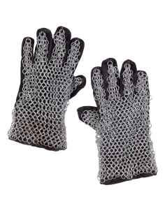 Galvanized Chainmail Gloves
