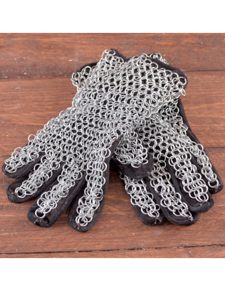 Galvanized Chainmail Gloves Galvanized Chainmail Gloves