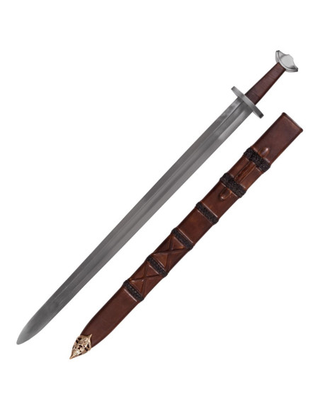 Pointed Viking sword with scabbard