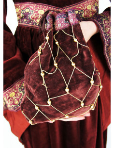 Medieval noblewoman snood bag