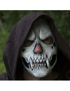 white skull mask