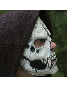 white skull mask